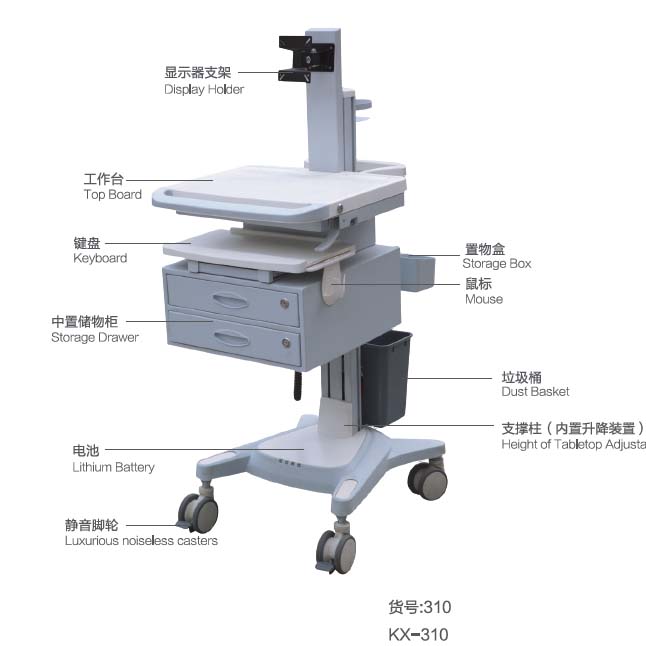 Movable Trolley with computer KX-310
