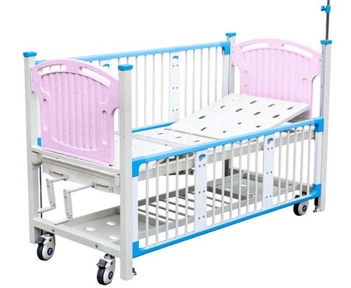 Deluxe children two-crank baby cot